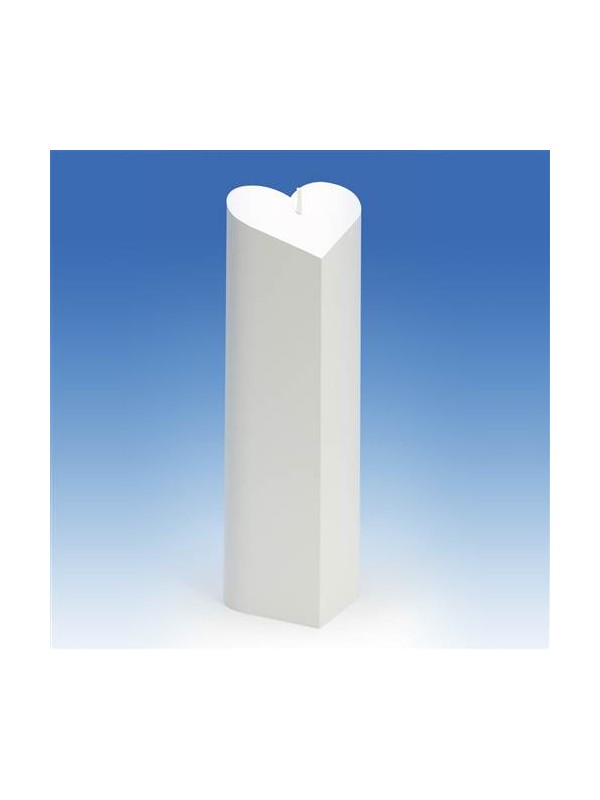 SRCE 3x - podolgovat enodelni kalup za sveče       70 mm x 210 mm