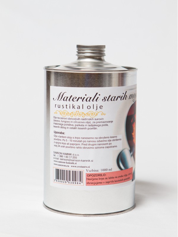 RUSTIKAL Oil for Protection of Indoor Wooden Surfaces 1l