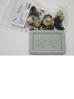 Plant-based soap colored with plant dye Malva (mallow) BLACK 5 g