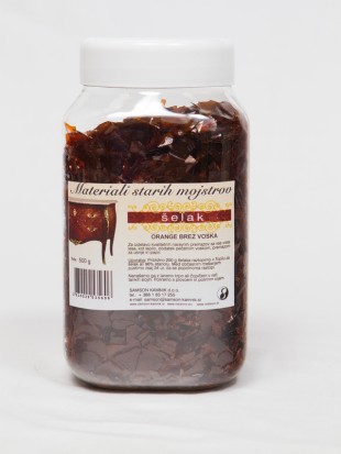 Šelak orange brez voska 500 g