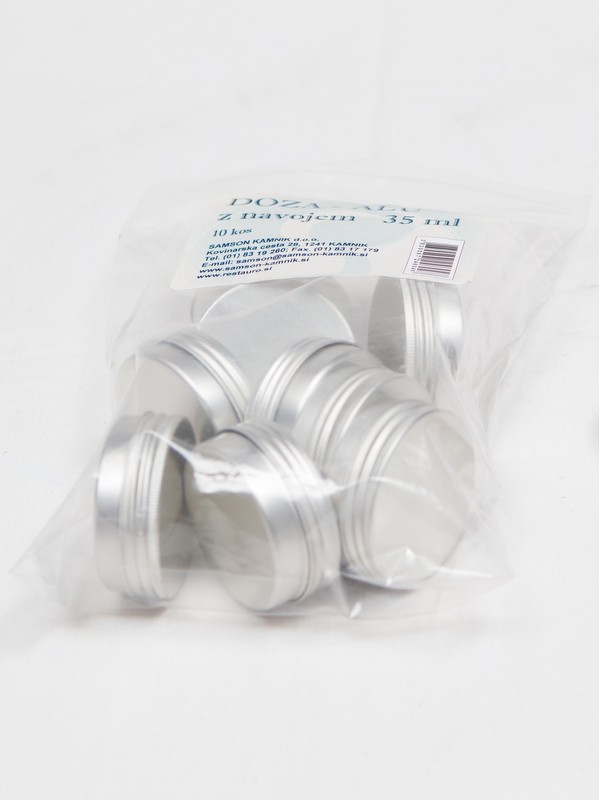 ALU tin with screw on lid 35 ml (10 pieces)