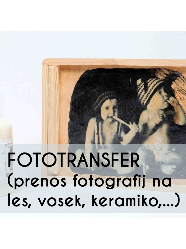 FOTO TRANSFER za prenos fotografij na les / kamen / vosek... 100 ml