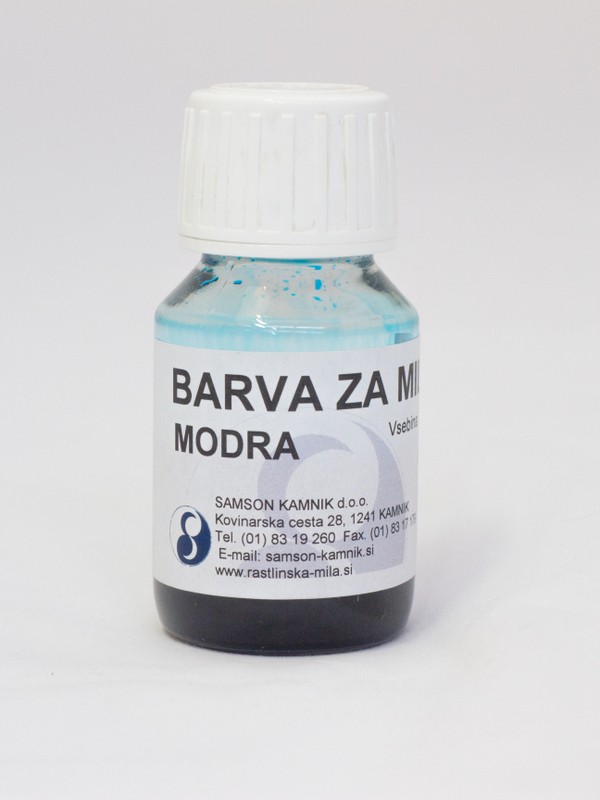 Barva za milo, Modra 30 ml