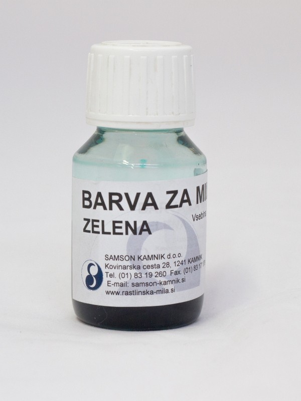 Barva za milo, Zelena 30 ml