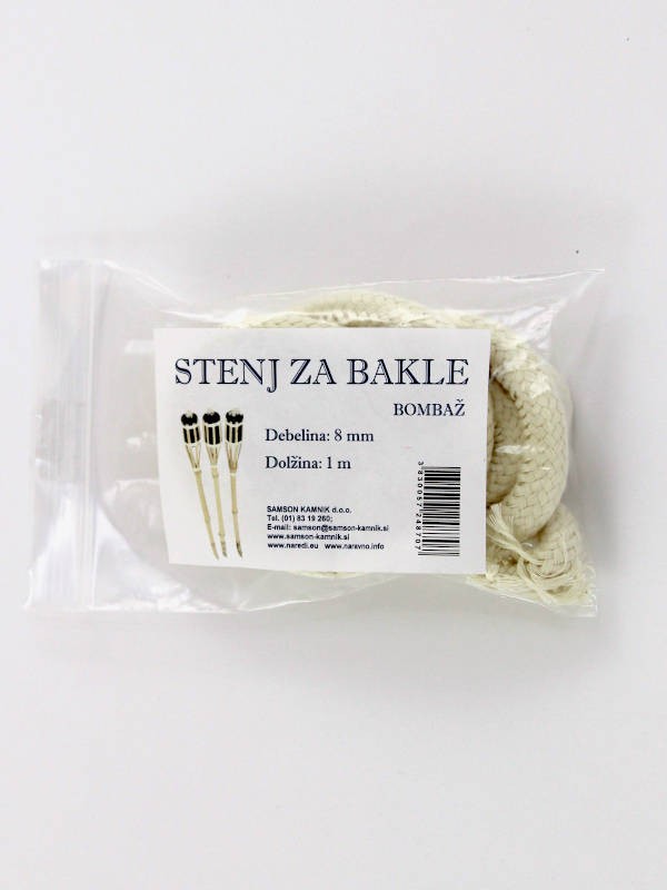 STENJ ZA BAKLE bombaž 8 mm 1m