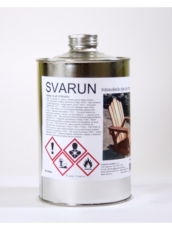 SVARUN natural outdoor furniture varnish 1 l