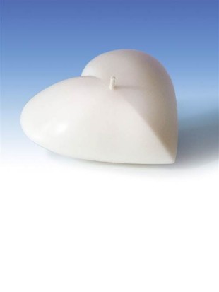 SRCE- dvodelni kalup za sveče       105 mm x 107 mm