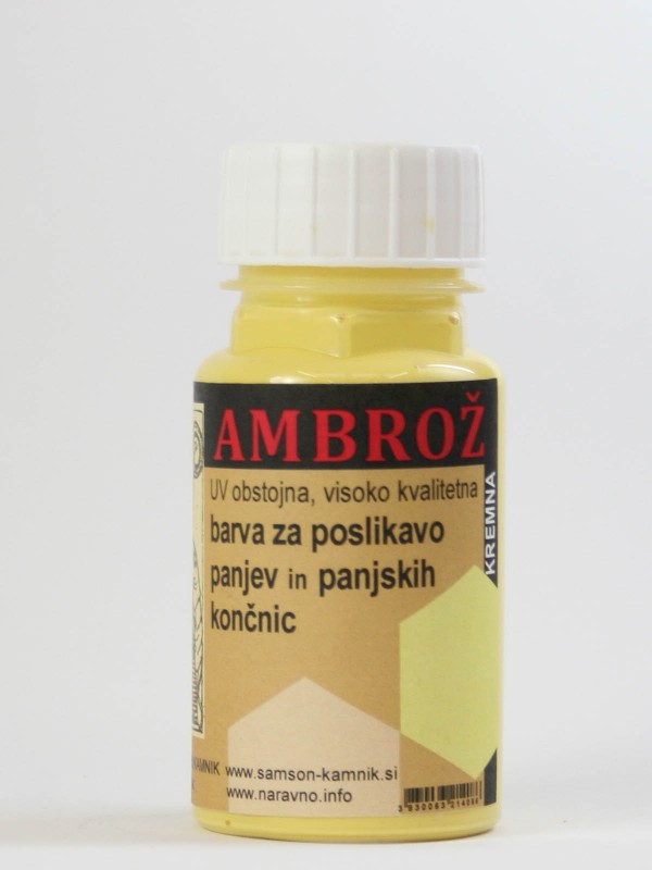 AMBROŽ barva za panje KREMNA 125 ml