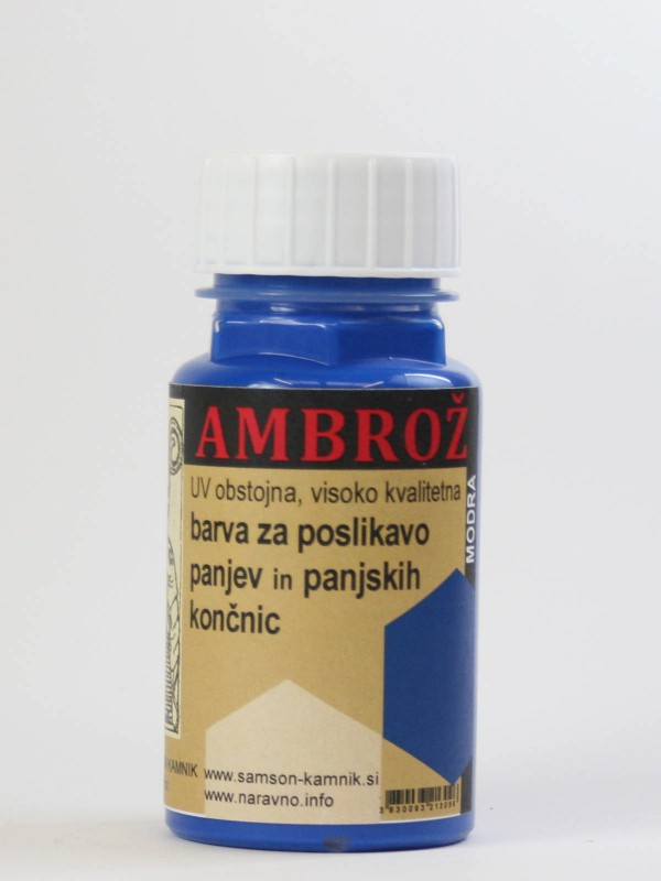 AMBROŽ barva za panje MODRA 125 ml