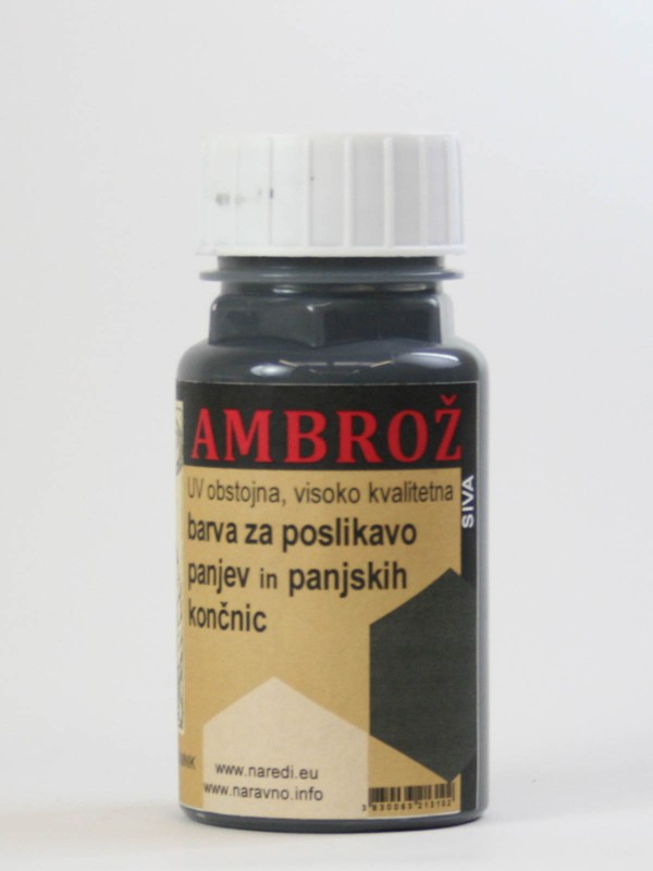 AMBROŽ barva za panje SIVA 125 ml