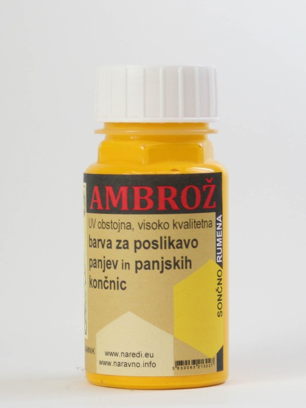 AMBROŽ barva za panje SONČNO RUMENA 125 ml