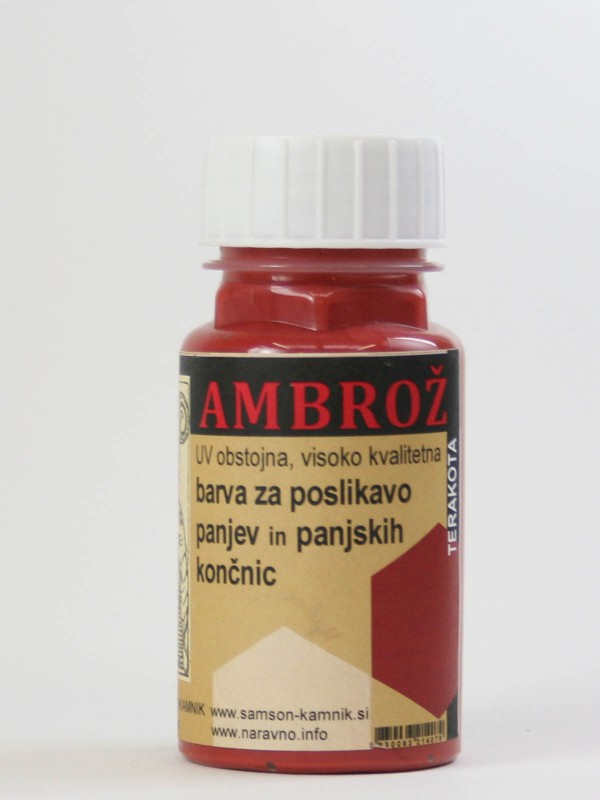 AMBROŽ barva za panje TERAKOTA 125 ml