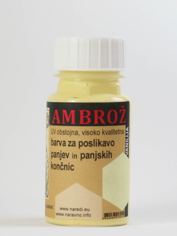 AMBROŽ barva za panje VANILIJA 125 ml