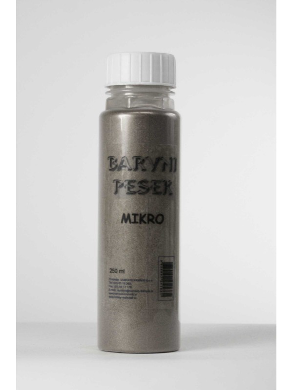BARVIT MIKRO Barvni pesek SREBRN 250 ml