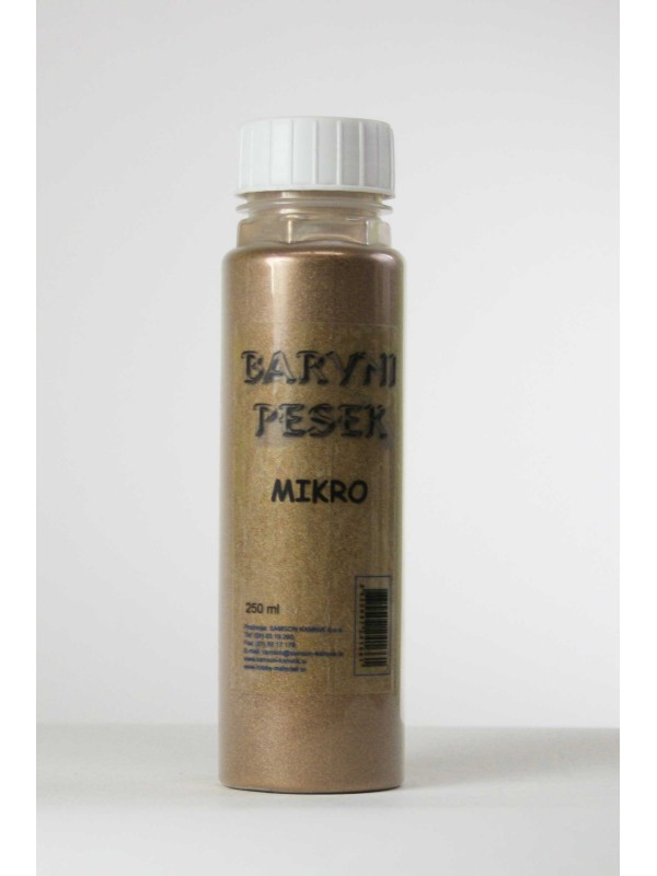 BARVIT MIKRO Barvni pesek ZLAT 250 ml