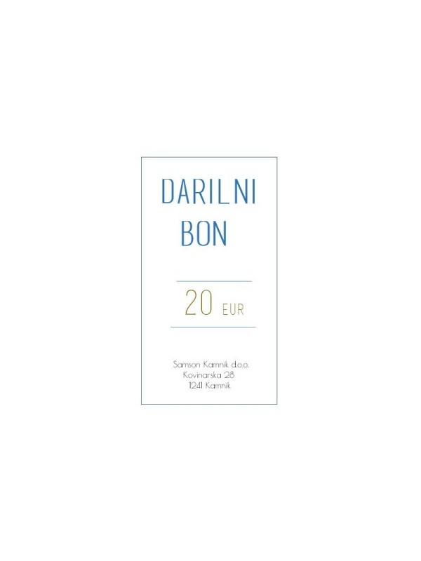 DARILNI BON       20  EUR