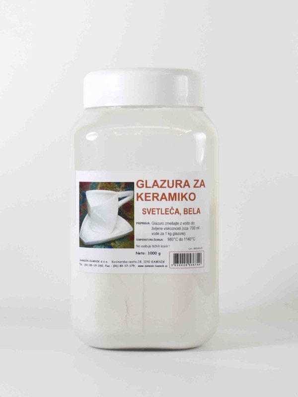 GLAZE white, glossy finish 1 kg