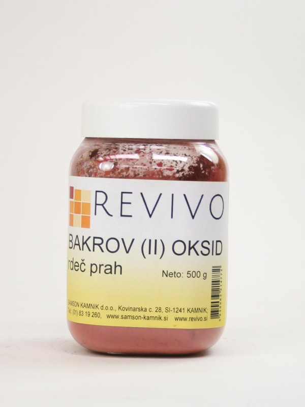 GLINART Bakrov (II) oksid - rdeč prah 500 g