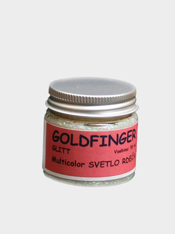 Goldfinger Glitt, multicolor, svetlo rdeca 50 ml