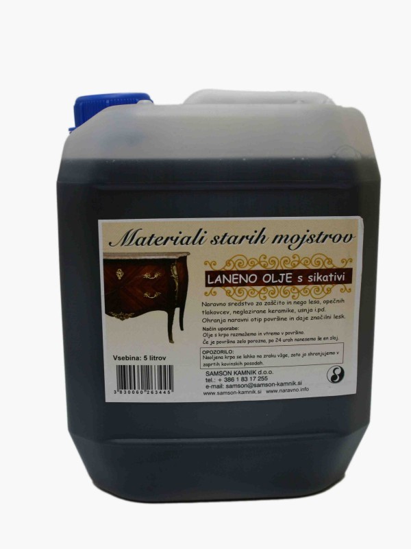 LINSEED OIL with siccatives 5 l