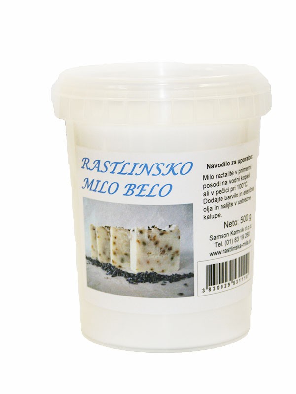 RASTLINSKO MILO za ulivanje BELO 500g