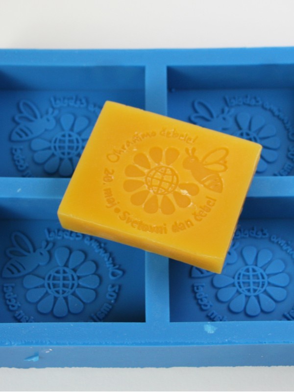 SILICONE MOULD 4 - four rectangles WORLD BEE DAY