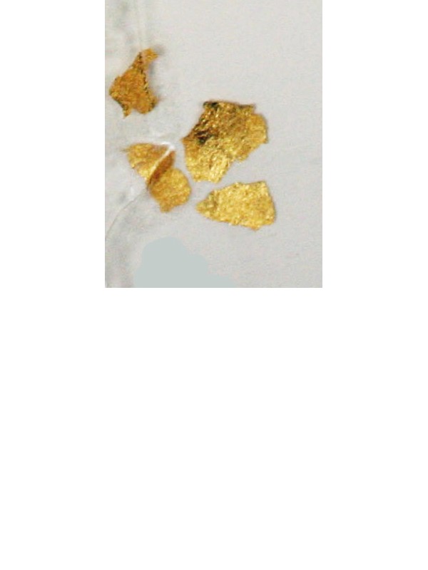 Zlat prah 22 karat - grob (velikost 4) 1g